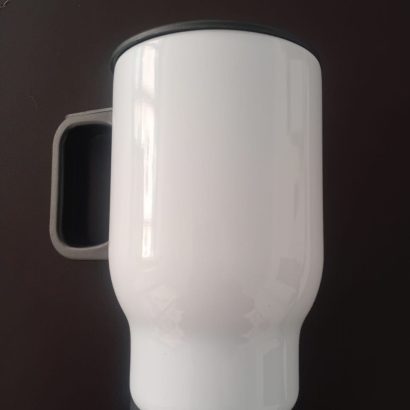 White Stainless Mug 400ml