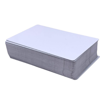 100pcs White aluminum business cards 85mm x 54 mm