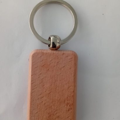 Rectangular Wooden Key Ring