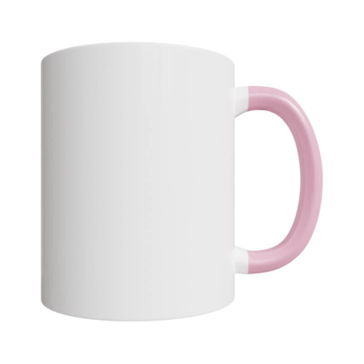 Pink and White Mug
