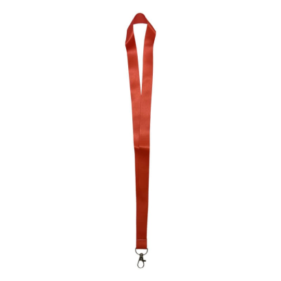 Sleek and strong, 2cm Red lanyard designed for pouches