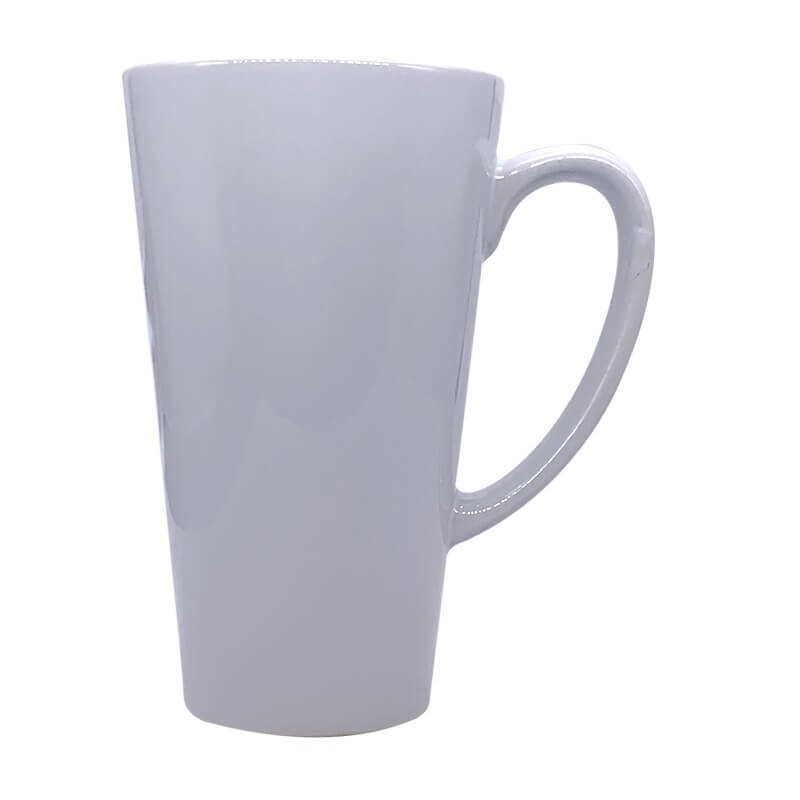 White ceramic cone-shaped Mug