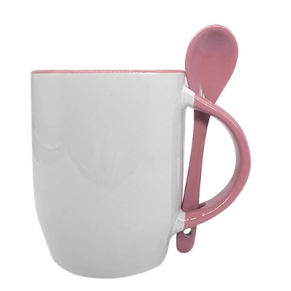 Ceramic Mug with a Spoon